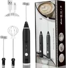 Electric Milk Frother Handheld Cappuccino Latte Maker Mini Blender Mixer Drinks