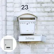 Wall Mailbox Lock Vintage Letter Box Hanging Mailbox Lockable Letter Box