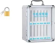 Atelierate Mobile Phone Rack Classroom, Mobile Phone Storage Cabinet,Wall-Mounted Mobile Phone Prison,Mobile Phone Lock Box 12-Bit