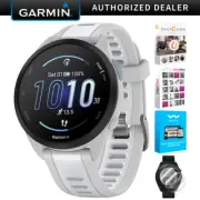 Garmin Forerunner 165 Smart Sport Watch, Mist Gray +Whitestone w/ Fitness Kit