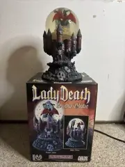 Vintage 1997 Lady Death vs Purgatori Musical Snow Globe Chaos Comics 272/3000 OG