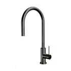 Belling Design Collection Slim Gooseneck Pull-Out Mixer Tap Gun Metal Finish