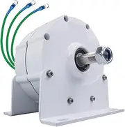 HENGJINGTR Wind Turbine 10000W 12V 24V 48V Low Speed 3 Phase Gearless Permanent Magnet Ac Alternators for Wind Turbine Water Wind Turbine (with Base)