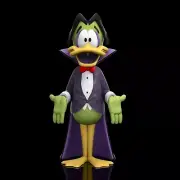 UNPAINTED Danger Mouse Count Duckula 3D Printed Model Kit 6" Tall (10-23)