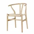 Set of 2 Replica Hans Wegner Wishbone Chairs - Natural