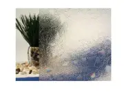 Clear Gems Cut Glass Static Cling Window Film, 35" Wide x 25 ft