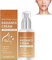 Brightening Face Cream with Vitamin C, Niacinamide & Hyaluronic Acid, Dark Spot Corrector Moisturizer, Anti Aging Face Cream, Uneven Tone Treatment, Lightweight Daily Hydrating Cream (1pcs)