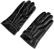 [SAFIGLE] Ergonomic Touch Screen Pu Gloves Large Lining for Outdoor Activities Random
