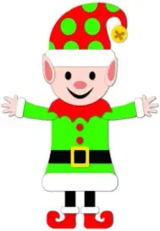 PMU 21 Inches Christmas Jointed Felt Party Decoration