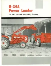 U-34A Power Front End Loader Dealer Brochure IH International 300 350 Utility