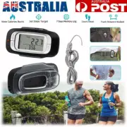 3D Sensor LCD Pedometer Step Walking Distance Calorie Counter 7-Day Data Storage