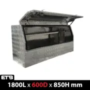 1800 x 600 x 850mm Aluminium Ute Truck Trailer Tray Half Side Toolbox Tool Box
