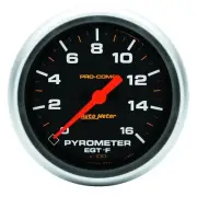 Autometer 5444 Pro-Comp Digital Pyrometer Gauge 2 5/8" 0-1600 Deg. F