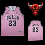 CHICAGO BULLS NBA PINK AND BLACK CLASSIC MICHAEL JORDAN 23 JERSEY SIZE XL