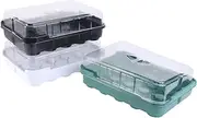 BESPORTBLE Outdoor/Indoor Plant Nursery Trays 3 Sets of 20 Hole Plastic Trays for Seedling Growth Sturdy and Easy Maintenance