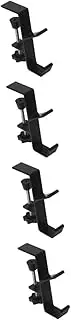 Tofficu 4pcs Adjustable Desk Backpack Hanger Purse Hanging Hook Bag Hanger for Table Desk