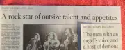 OBITUARY DAVID CROSBY 1941 - 2023 ANGEL'S VOICE ROCK FOLK STAR BYRDS EIGHT MILES