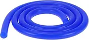 X AUTOHAUX 1 Pc for Air and Water Silicone Vacuum Tubing Hose High Temperature Automotive Vacuum Line 6Ft 3/8" 10mm ID 3.5mm Thickness Blue Silicone