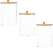 Anneome Toothpick Organizing Box Acrylic Storage Box Cotton Swab Storage Cotton Pad Holder Small Lightweight Space-saving