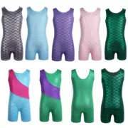 Kids Girls Ballet Dance Leotard Jumpsuit Glittery Gymnastic Unitard Bodysuit