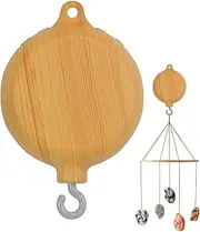 Babies Mobile Rotary Music Box, 35 Songs Nursery Wind Bell Mobile,Children Music Box Imitation Wood Spinner Nursery Music Wind Bell