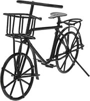 NOLITOY Toy Miniature Mini Bike 1:12 Scale Black Metal Frame Safe and Design for Boys and Girls