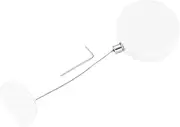 sourcing map 3.3ft Retractable Cable Lock with Arc Patch Remote Control Security Lock with Adjustable Cord Tether Anti Theft for Laptop, TV, 150 G, White