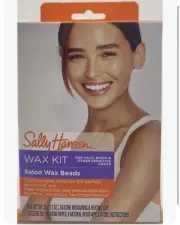 2 Sally Hansen WAX KIT Salon Wax Beads - Face, Bikini & Other Sensitive Areas