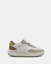 Miss Sofie Lizzo/White/tan Womens Sneakers 05