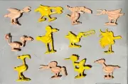 Set of 12 1970s Toolie Bird Tool Figures RARE Full Set