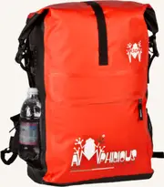 Amphibious Overland waterproof Backpack, red, Size 21-30l for Men
