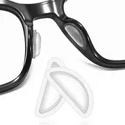 Eyeglass Nose Pads, 12 Pairs Adhesive Soft Silicone Air Chamber Glasses Nose Pads, Heighten Nose Pads for Plastic Frames