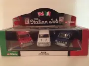 New the Italian job corgi mini 3 piece set 1:36 scale