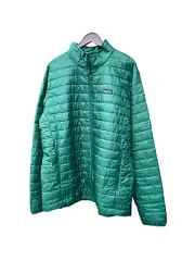 Patagonia Nano Puff Jacket Men's Sz XXL Conifer Green Full Zip Primaloft Quilted