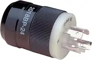 Marinco 2018BP-24 Trolling Motor Plug, Bass, 12/24V