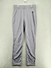 Adidas DK Elite OHP Baseball Pants Gray Pockets Flat Front Men's XL NEW