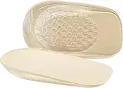 Silicone Heel Cups - 0.6 Inches Gel Height Increase Insoles, Achilles Tendonitis Inserts For Women