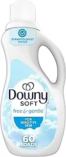 Downy Ultra Free & Gentle Laundry Liquid Fabric Softener (Fabric Conditioner), 90 fl oz, 66 Loads, Hypoallergenic