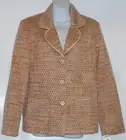 Alfred Dunner Ladies Tweed Suit Jacket Blazer Multi Color in Size Eight (8) NWT