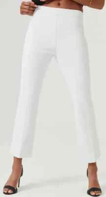 SPANX Women's On-the-Go Kick Flare Pant 20373R Classic White L Authentic Stretch