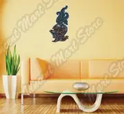 Knight Helmet Medieval Time Warrior Castle Wall Sticker Interior Decor 14"X25"