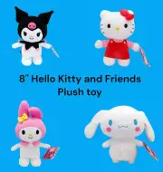 Hello Kitty & Friends 8" Plush Toy - My Melody - Licensed