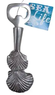 Nautical Bottle Opener SEA SHELL Metal by Sea Life NICE!