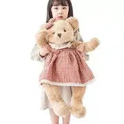 oitscute Big Baby Teddy Bear with Cloth Cute Stuffed Animal Soft Bigred&brown