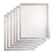 Aluminum Silk Screen Printing Screens 20 x 24 Inch Frame-110 White Mesh 6 PCS