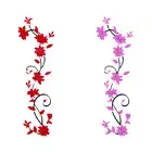 Wall Stickers Romantic Rose Flower Wall Sticker Home Art Decor for Girls Bedroom