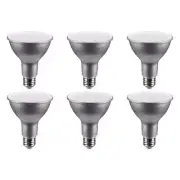 SATCO 11 Watt PAR30LN LED - Medium Base - Silver - CCT Selectable - 6PK