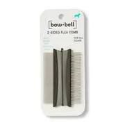 Bow + Bell Dog Flea Comb Double Sided