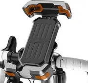Cell Phone Mount for Motorcycle - Bike Phone Holder Handlebar Clamp,Anti-Shake Bike Mobile Bracket for Navigation