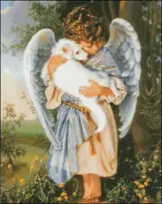Needlework Crafts Full Embroidery Counted Cross Stitch Kits Angel Hugs